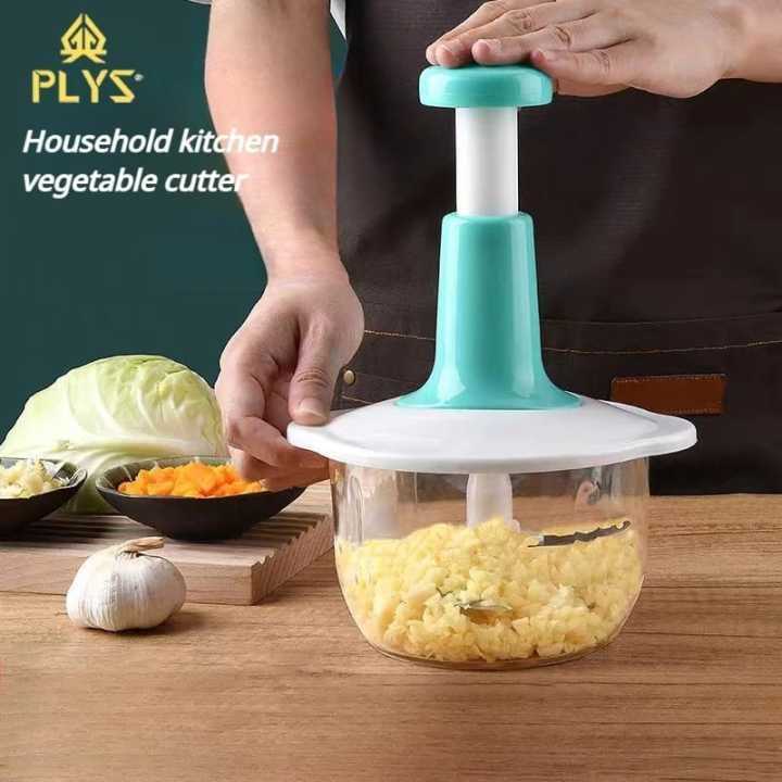 Hand Press Food Chopper 2.0 – Quick & Easy Manual Vegetable Cutter