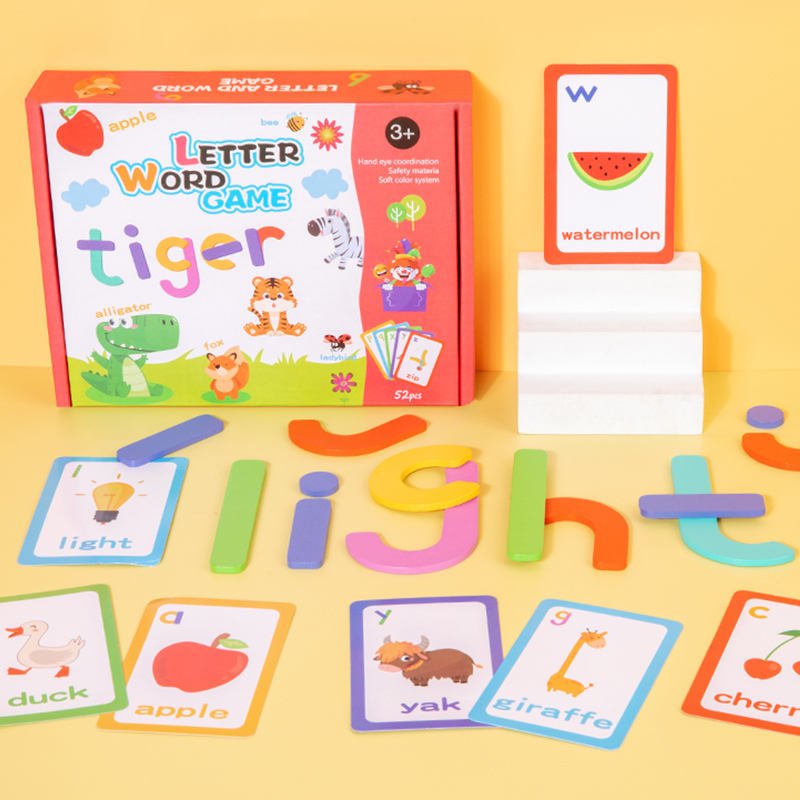 Wooden Letter Word Learning Game
