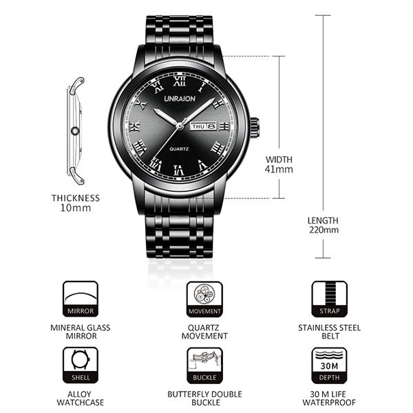 Luxury Men's Unraion Wrist Watch