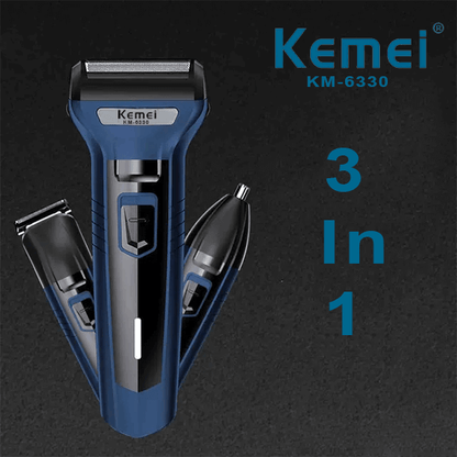 Professional Kemei 3 In 1 (Rechargeable Shaver)