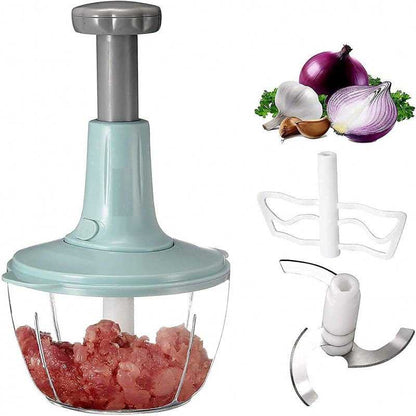Hand Press Food Chopper 2.0 – Quick & Easy Manual Vegetable Cutter