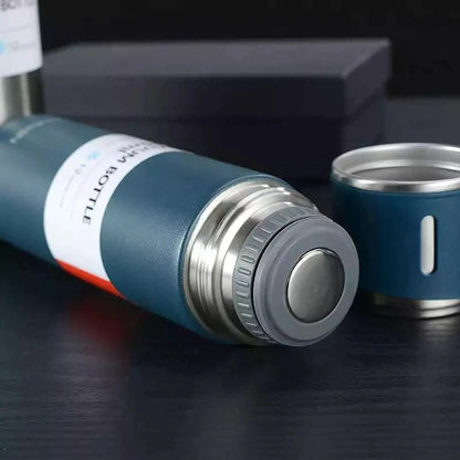 Stainless Steel Vacuum Flask Hot & Cold Thermos Bottle Set