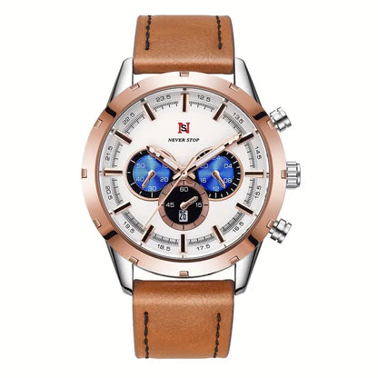 Men's Luxury Classic Quartz Watch with Chronograph, Calendar & Luminous Features (Copy)