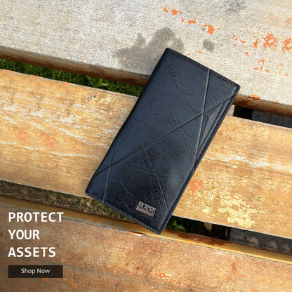 Imported Long Trifold Wallet For Cash & Cards