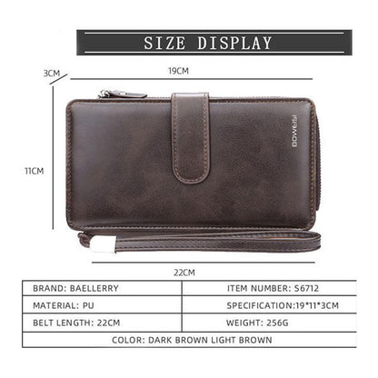 New Genuine Long Leather Wallet (Kangaroo)