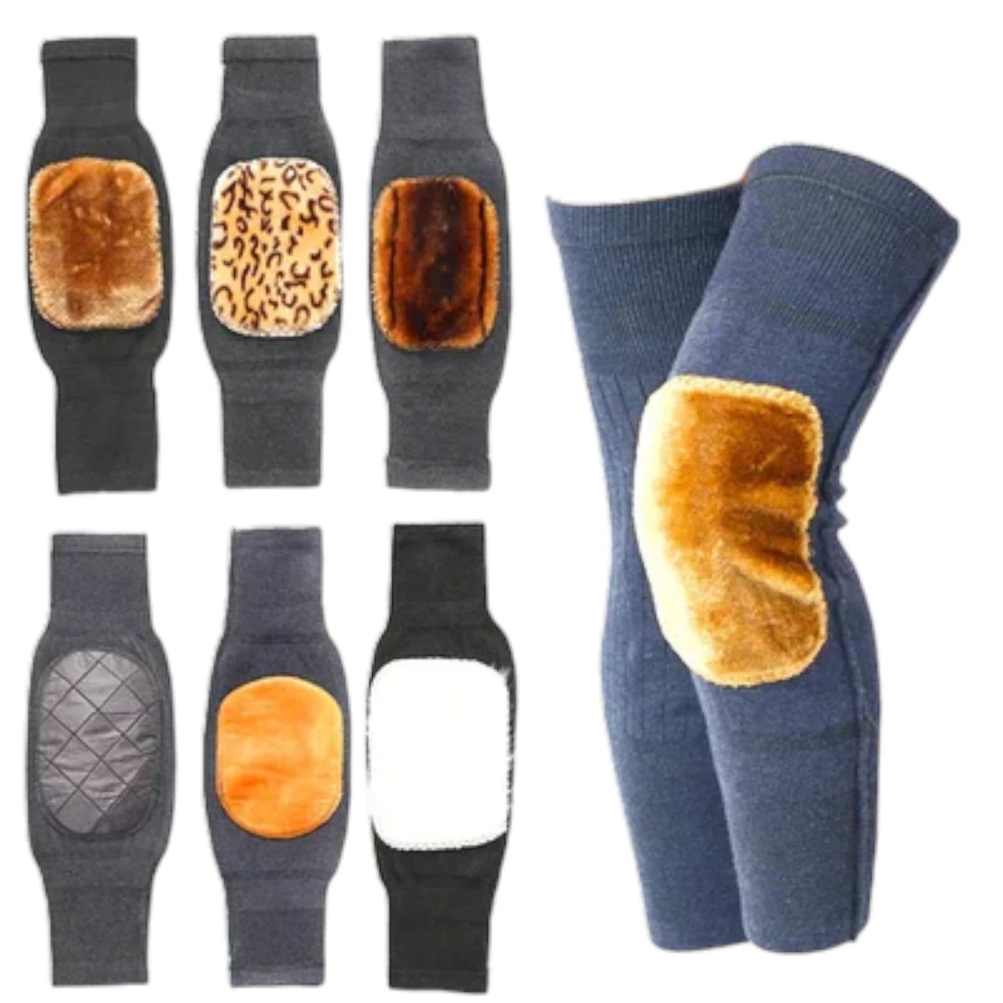 Pack of 2 Leg Warmers | Unisex Knee Warmers for Men & Women – Soft, Stretchable & Warm