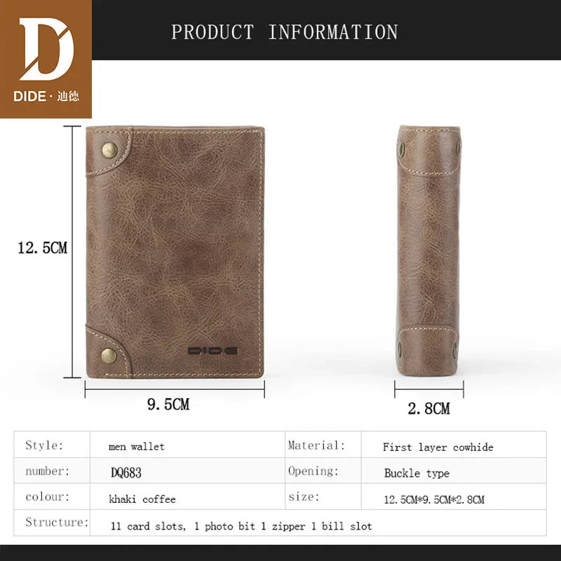 DIDE Genuine Leather Wallet