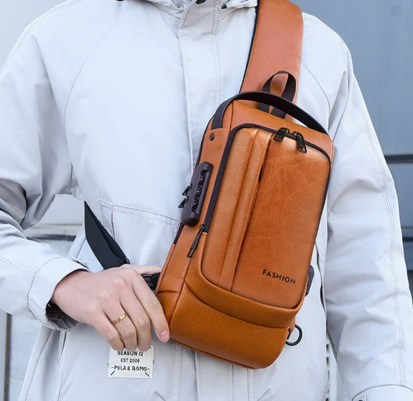 Fashion Leather Men's Shoulder Bags
