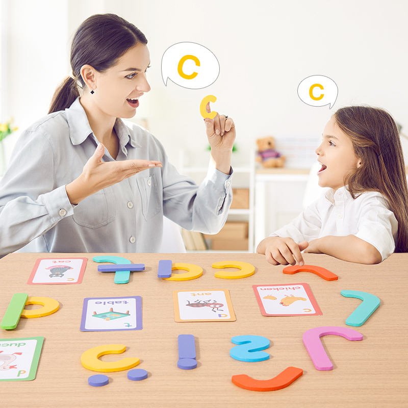 Wooden Letter Word Learning Game