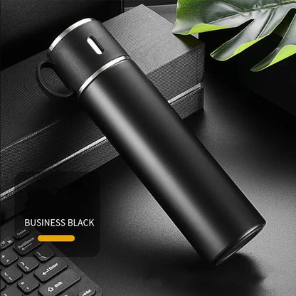 Stainless Steel Vacuum Flask Hot & Cold Thermos Bottle Set