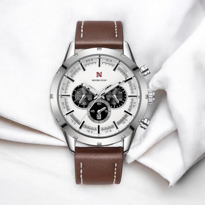 Men's Luxury Classic Quartz Watch with Chronograph, Calendar & Luminous Features (Copy)
