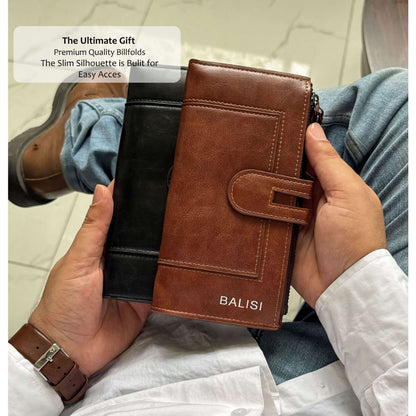 Imperial Zip Leather Wallet