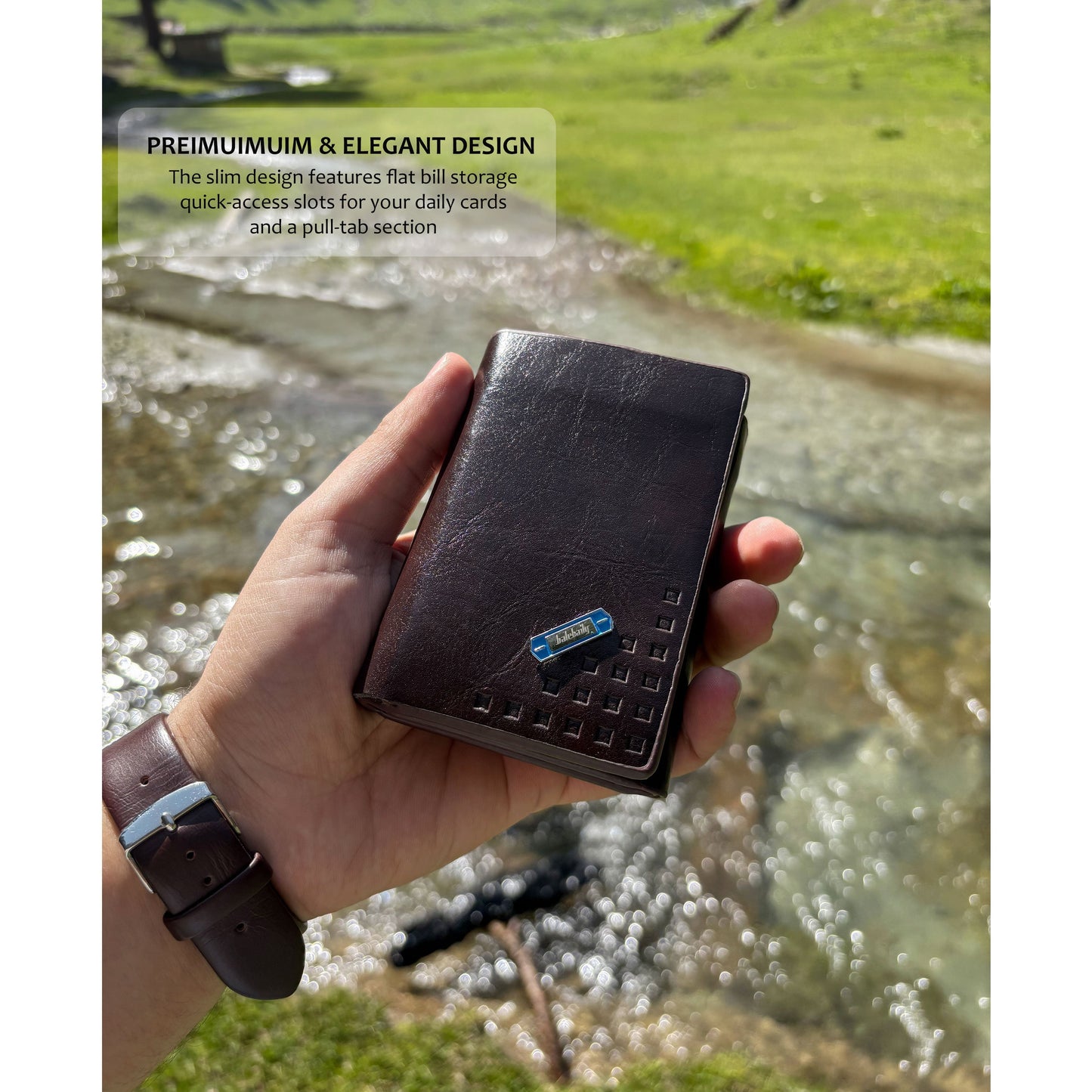 New Imported Trifold Leather Wallet
