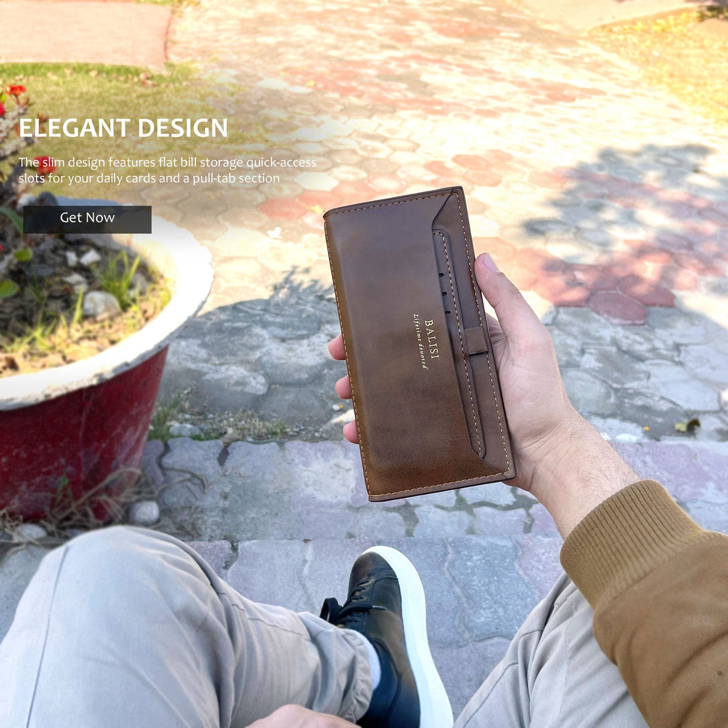 New Balisi Imported long Leather Wallet