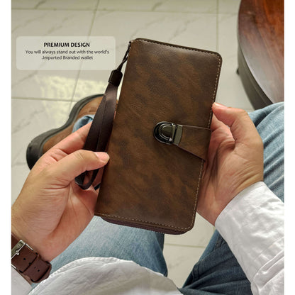 Royal Buckle Leather Wallet