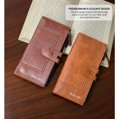 Imperial Zip Leather Wallet