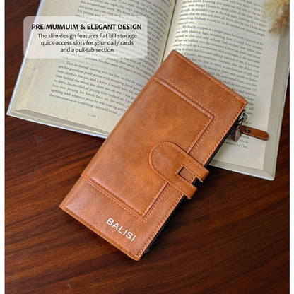 Imperial Zip Leather Wallet