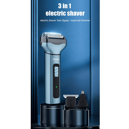 Kemei 3 in 1 Rechargeable Shaver Multi Functional Beard Shaving Machine Multi Purpose Razor