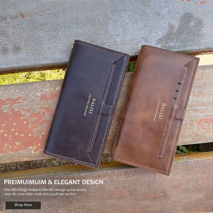 New Balisi Imported long Leather Wallet