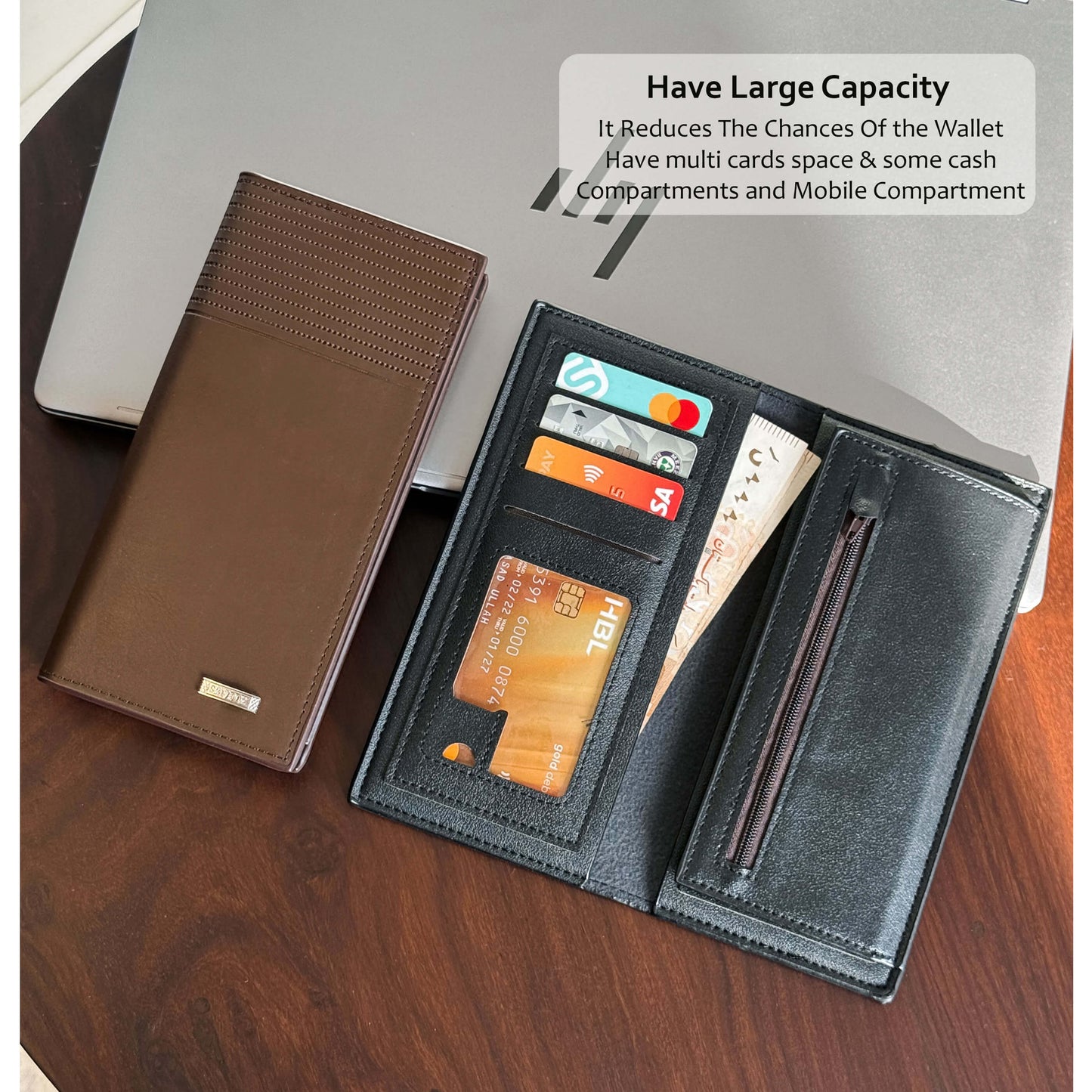 Elite Long Leather Wallet (Imported)