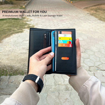 Imported Long Trifold Wallet For Cash & Cards