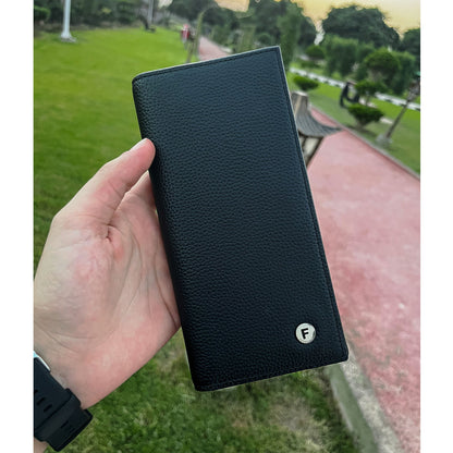 Genuine Long  Leather Billfold Wallet For Cash & Cards