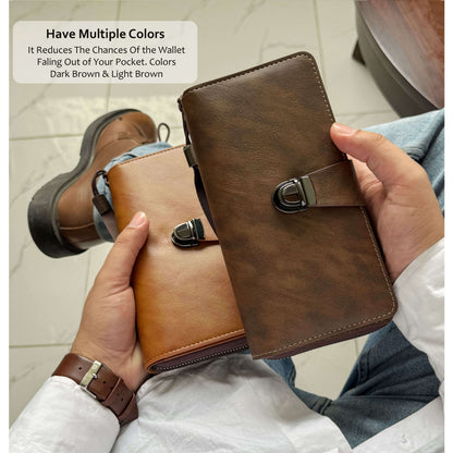 Royal Buckle Leather Wallet