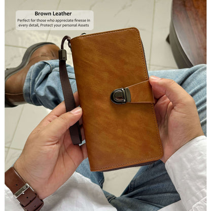Royal Buckle Leather Wallet