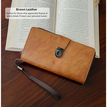 Royal Buckle Leather Wallet