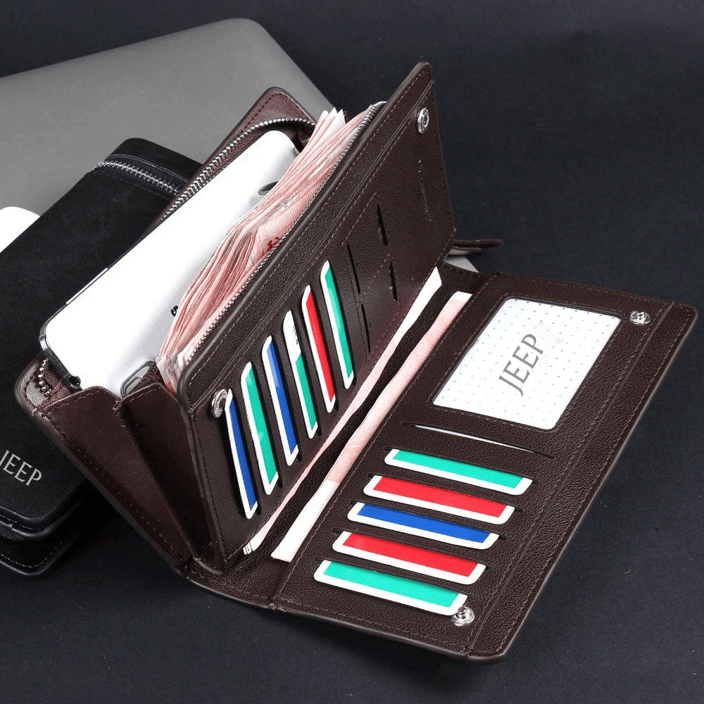 Jeep Imported Branded Leather Wallet (Premium Crafted)