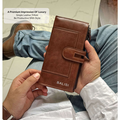 Imperial Zip Leather Wallet