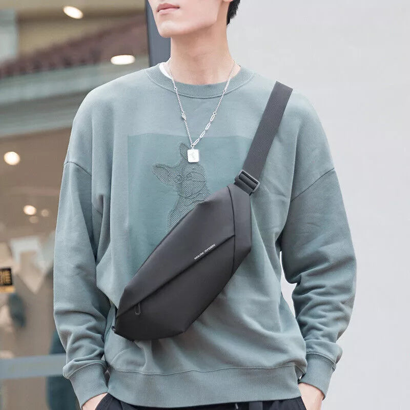 Oxford Chest Fanny pack for men "SUNAN" Waterproof
