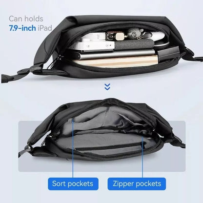 Oxford Chest Fanny pack for men "SUNAN" Waterproof