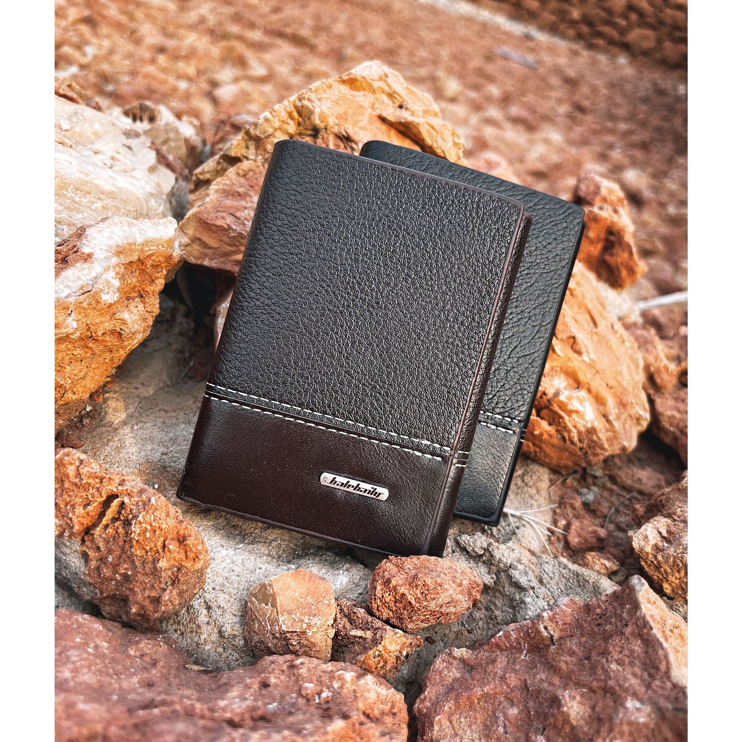 New Balebaily Trifold Leather Wallet