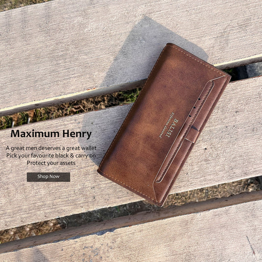 New Balisi Imported long Leather Wallet