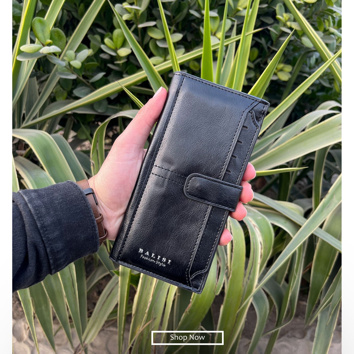 Original Balisi Genuine Leather Long Wallet
