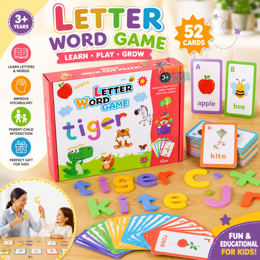 Wooden Letter Word Learning Game