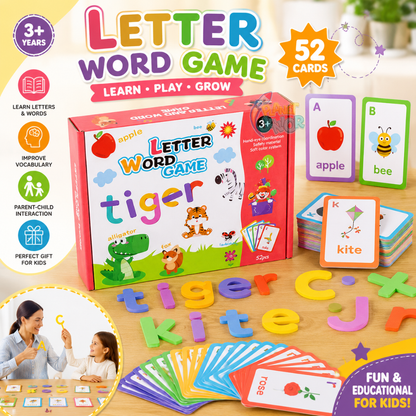 Wooden Letter Word Learning Game