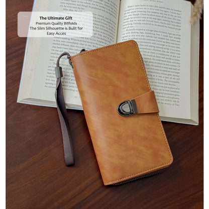 Royal Buckle Leather Wallet