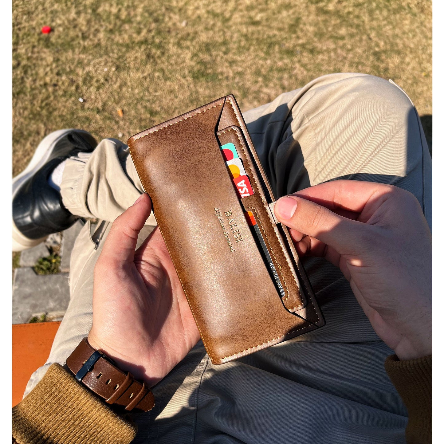 New Balisi Imported long Leather Wallet