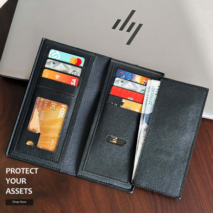 Elite Long Leather Wallet (Imported)